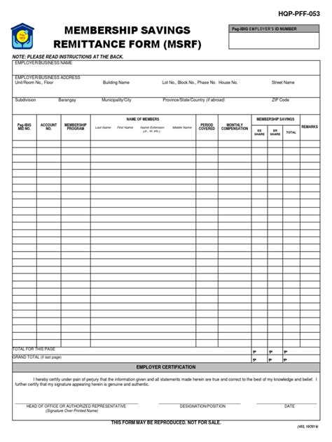 pag ibig msrf forms download.